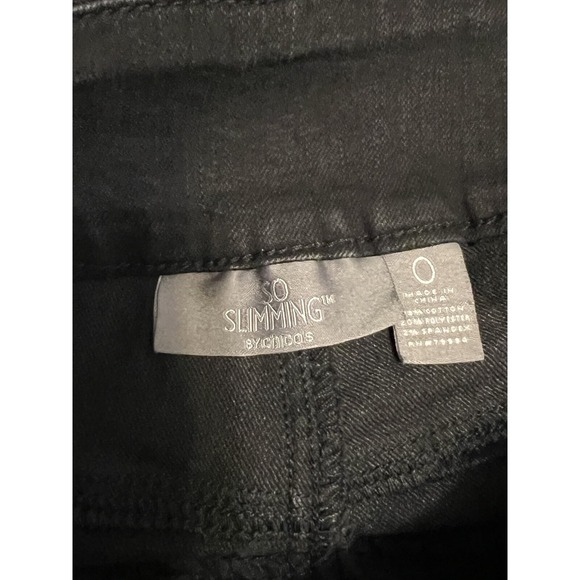Womens Chicos Jeans Sz 0 So Slimming Ankle Jegging Black Pull On Stretch apx 2-4 - Picture 6 of 7